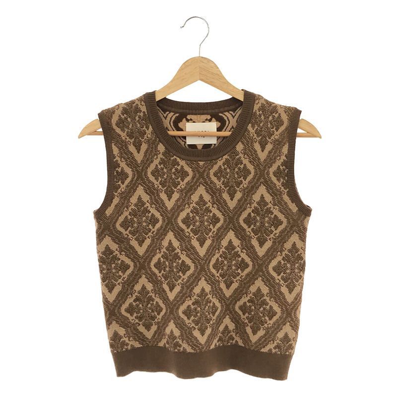 Ameri VINTAGE / アメリヴィンテージ | MAGGIE KNIT MINI TOP トップス | F |