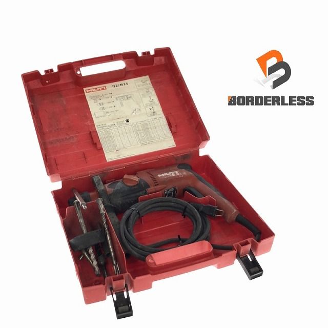 ☆中古品☆HILTI ヒルティ 100V ロータリーハンマドリル TE2 穴あけ加工 SDSシャンク ケース付き 94710