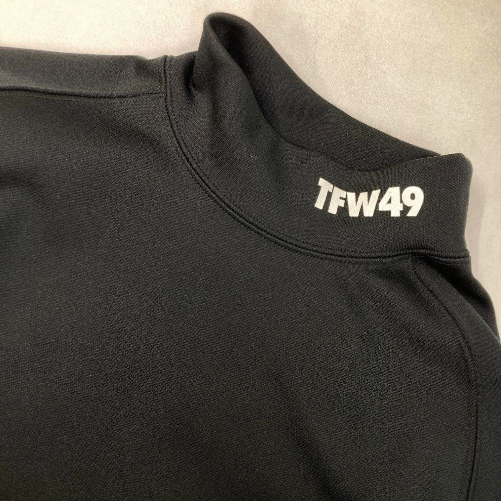 裏起毛モックネック長袖Tシャツ