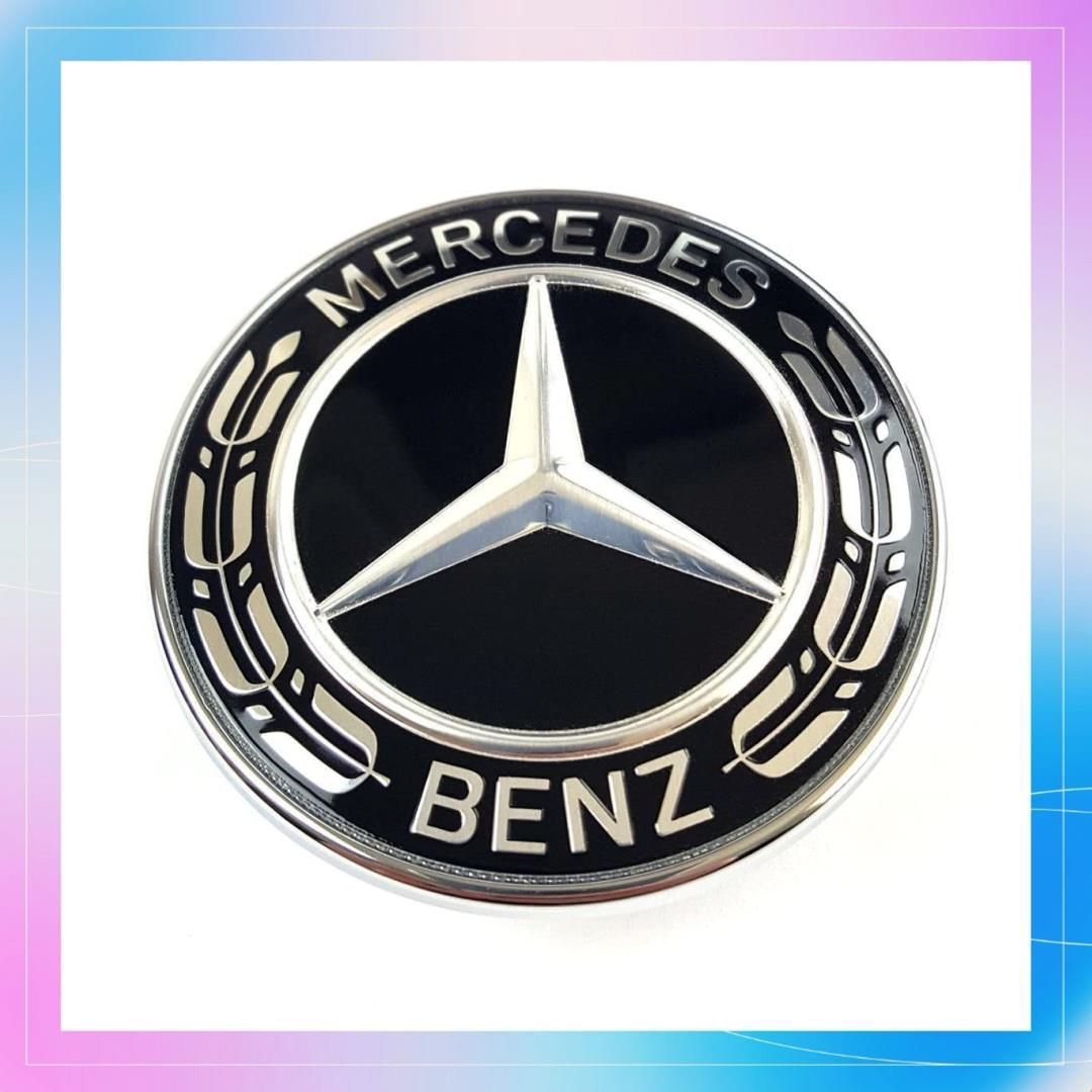 在庫限り】 【Mercedes-Benz純正】 メルセデス・ベンツ ローレルリース ボンネット エンブレム ブラック A0008173305 -  メルカリ