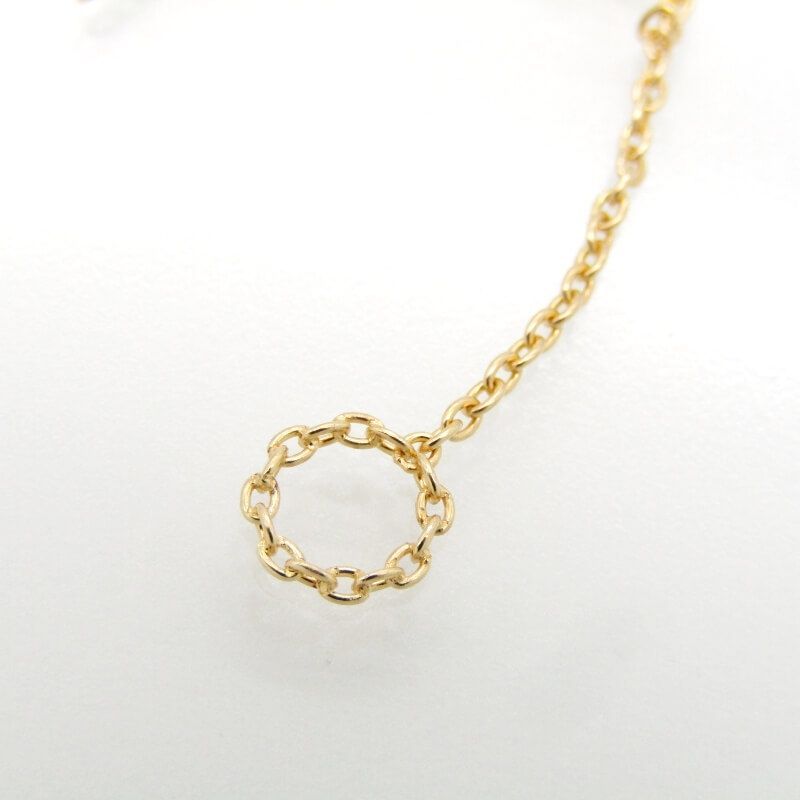 美品 SHIHARA シハラ ピアス Chain Pierces 05 K18YG チェーン