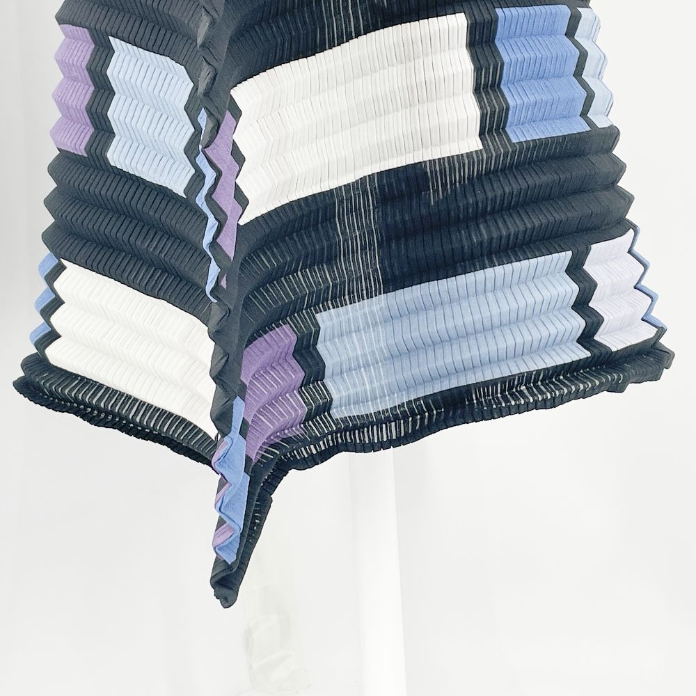 ISSEY MIYAKE ロングスカート ホワイトレーベル プリーツ加工 チェック 