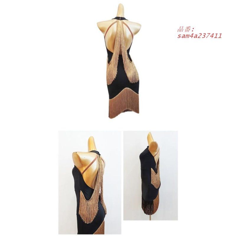 社交ダンスドレス ダンスウェア オープンバッグ ラテンドレス レッスンウェア 練習着 パッド付き パンツ付き 背中開き ワンピース am4a237411 LLC-HASEGAWATOSO_COM