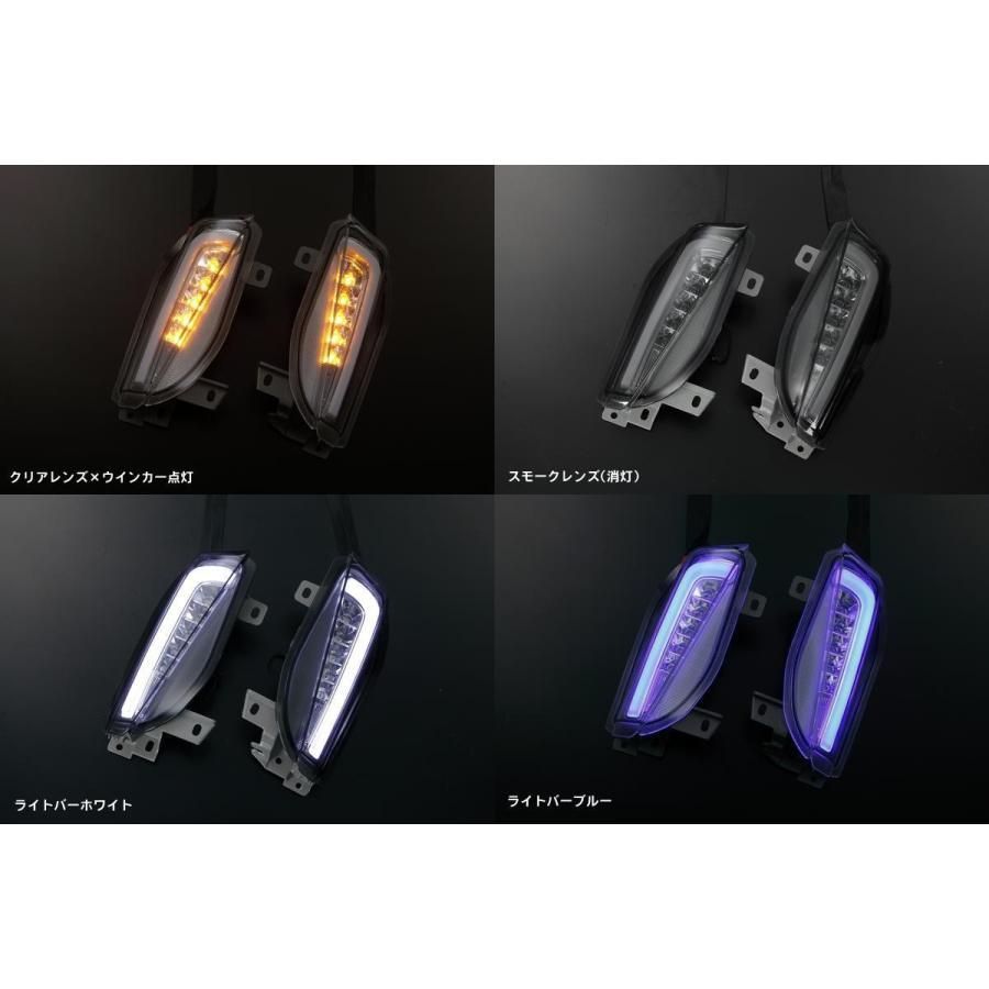 Ver2 40系 プリウスα 前期 LEDライトバー付 フロントウインカー レンズ ポジションホワイト