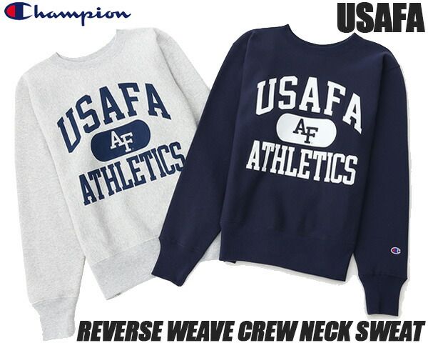 チャンピオン リバースウィーブ クルーネックスウェットシャツ Champion REVERSE WEAVE CREW NECK SWEAT USAFA 11.5oz. c3-y013 トレーナー 青単色タグ