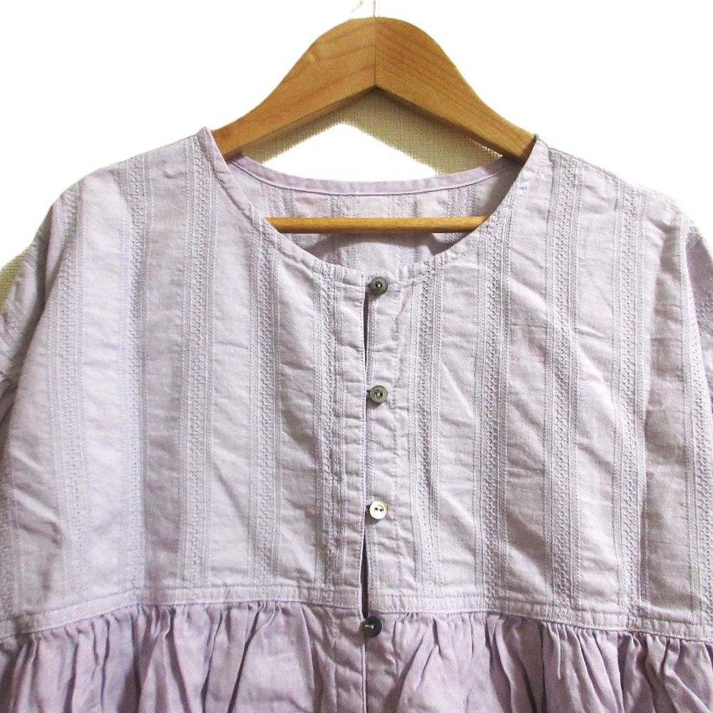 ネストローブ　リネン　ブラウス 新品同様 23SS nest Robe ネストローブ UpcycleLino リネン