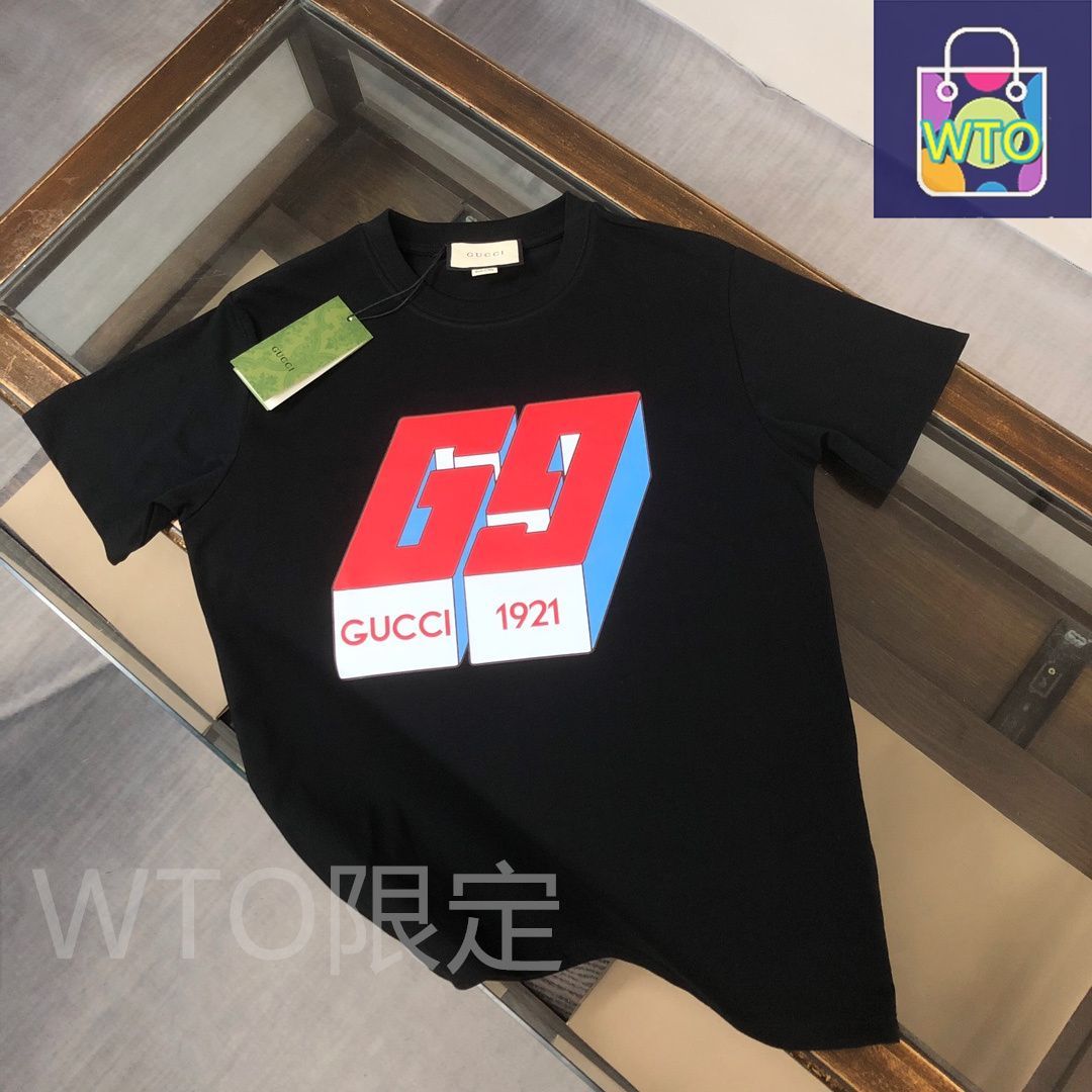 【新season】 GUCCI ロゴ クルーネック Tシャツ GUCCI グッチ クルーネックTシャツ You Got Good Taste ブラック