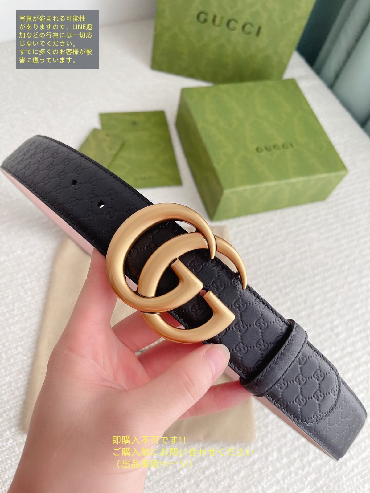 限界価格 GUCCI グッチ GG ベルト メンズ 本革 - メルカリ