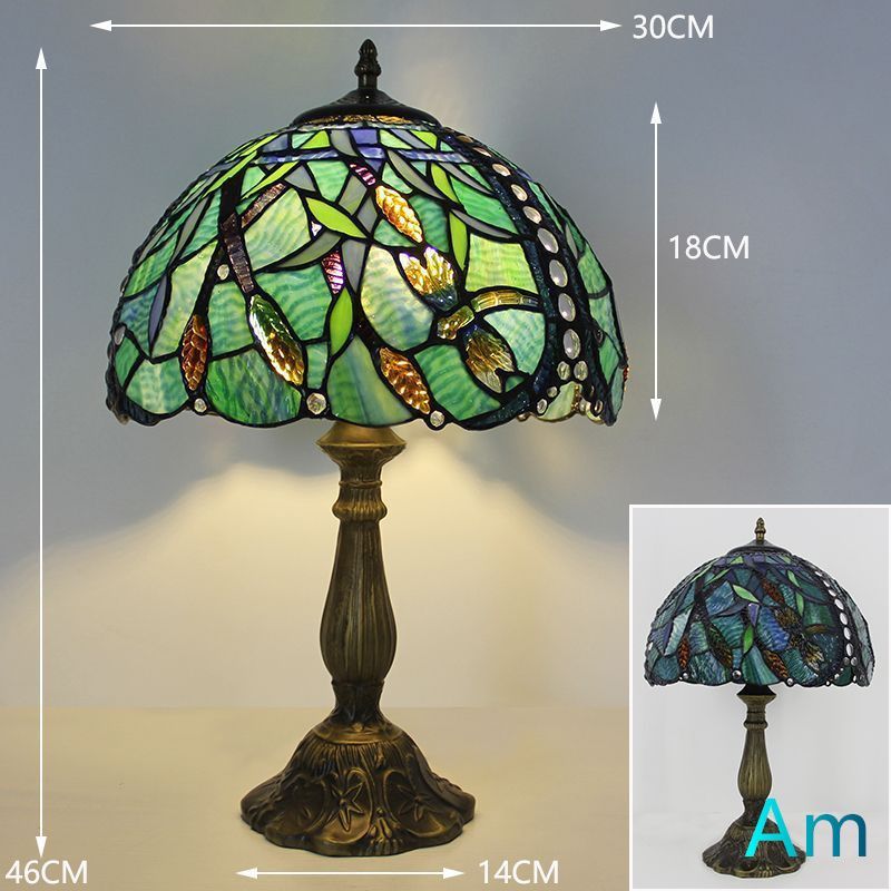 H46-11 ステンドランプ ステンドガラス ステンドグラス　ライト テーブル H46-11 ステンドランプ ステンドガラス ステンドグラス ライト