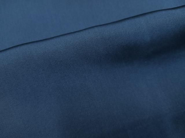 平和屋着物○男性 色紋付 羽織セット 濃藍色 正絹 逸品 AABA1279ph 藍 