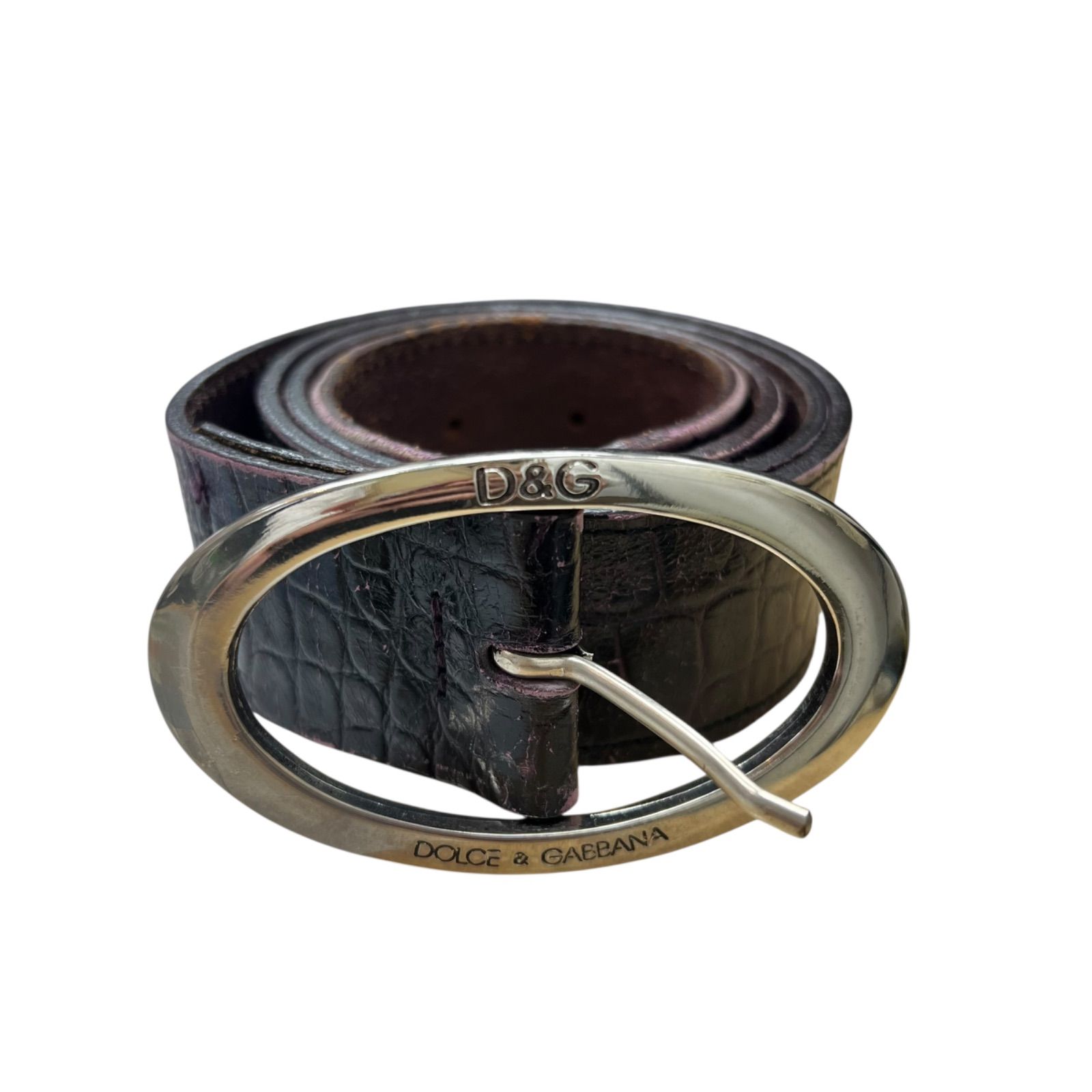 ドルチェアンドガッパーナ ベルト ドルチェアンドガッバーナ クロコ 型