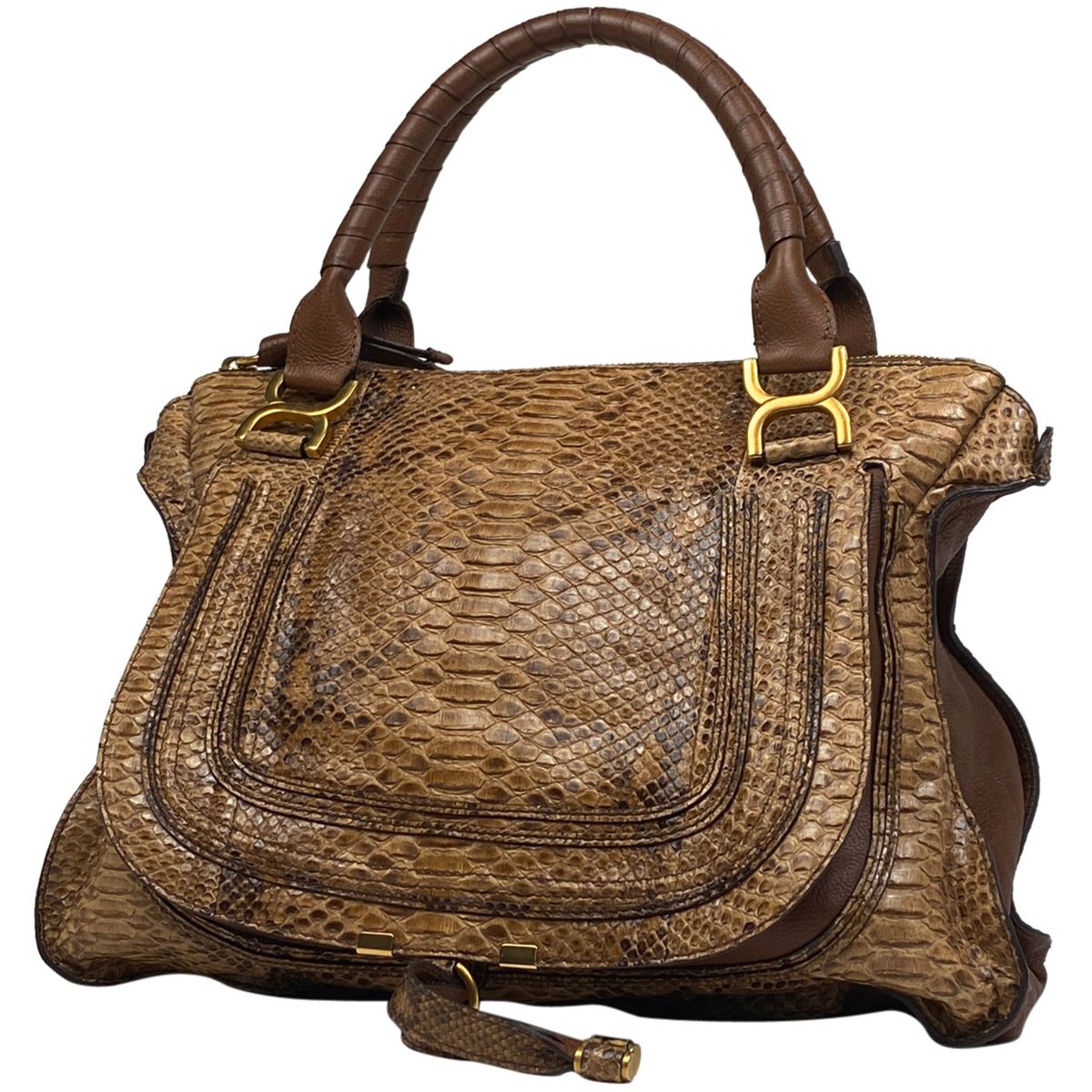 クロエ Chloe マーシー トートバッグ ハンドバッグ パイソン トート 