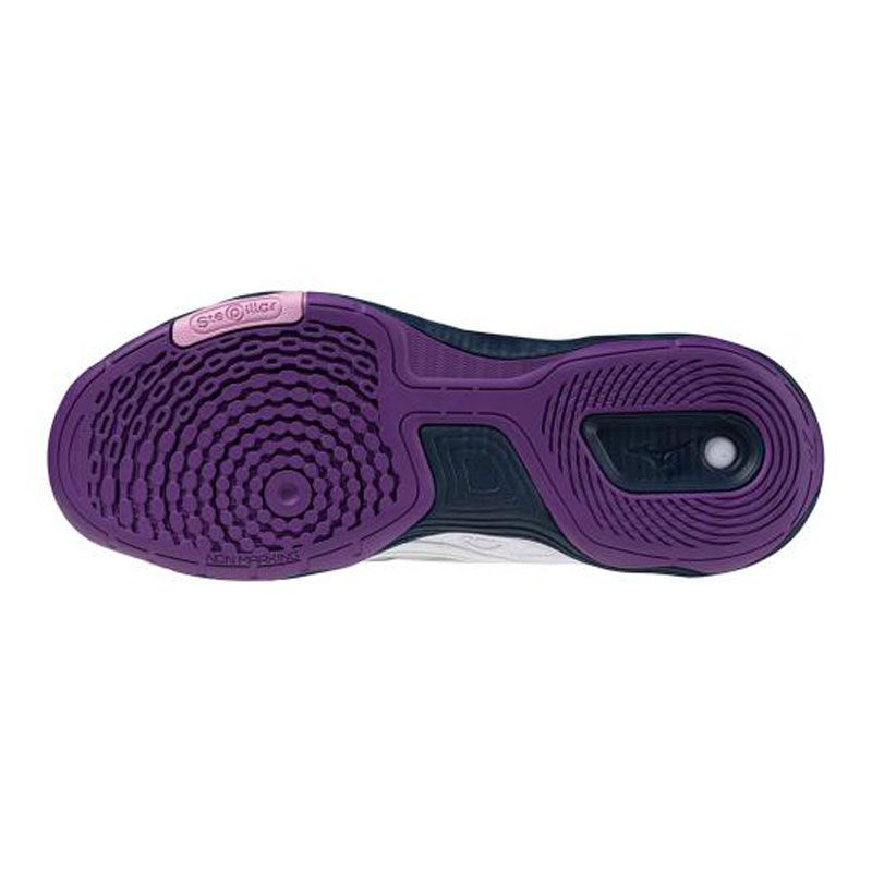 ミズノ MIZUNO ウエーブメダル7 卓球 シューズ ウエーブメダル 11ホワイト×ピンク×パープル