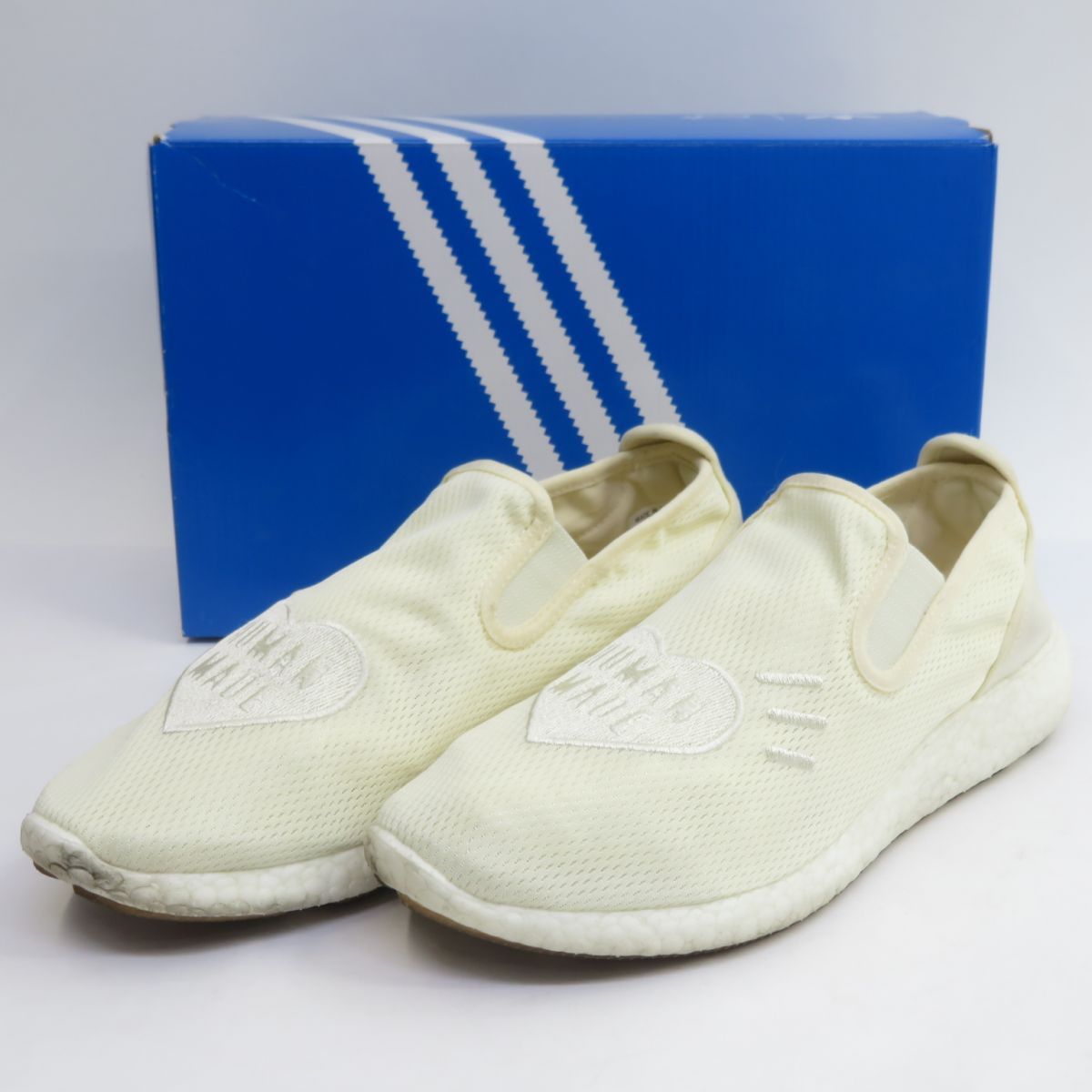 adidas アディダス × HUMAN MADE ヒューマンメイド SLIPON PURE スリッポン ピュア GX5203 US10 28cm 箱有 ※中古