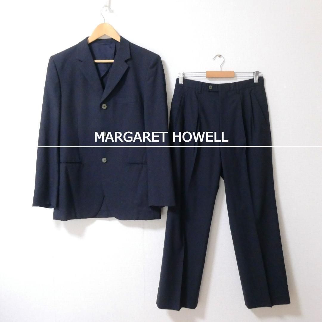 美品 MARGARET HOWELL マーガレットハウエル サイズⅬ 79 2P スーツ