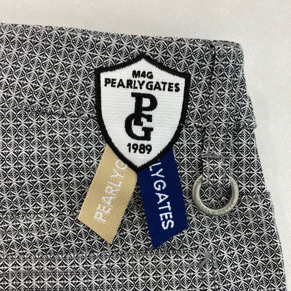代引OK！ サイズ 2 PEARLY GATES パーリーゲイツ 055-2231004 ストレッチパンツ 総柄 ブラック系 240101535087 ゴルフウェア レディース ストスト
