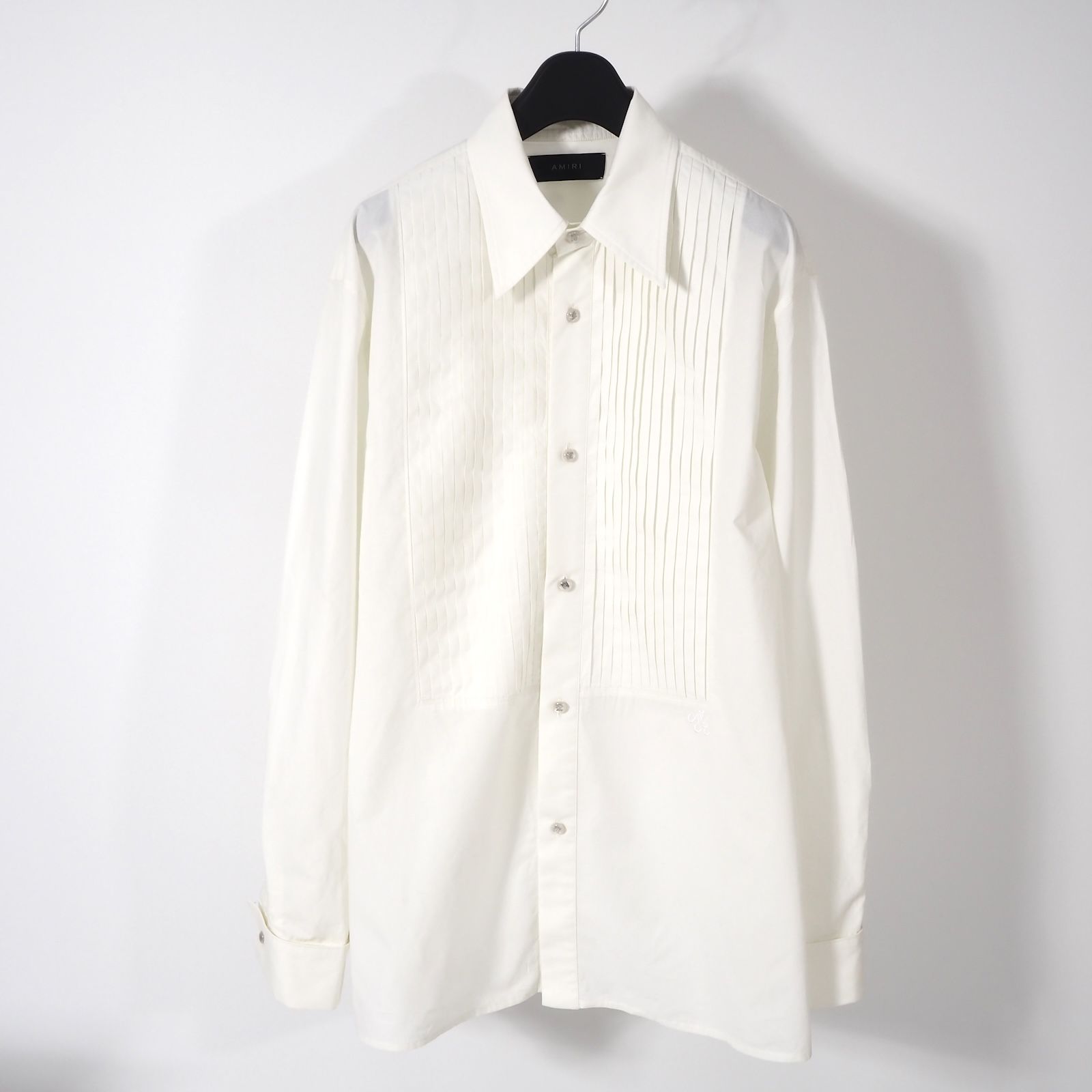 アミリ AMIRI 25SS タキシードシャツ オフホワイト メンズ L相当 5-DD033