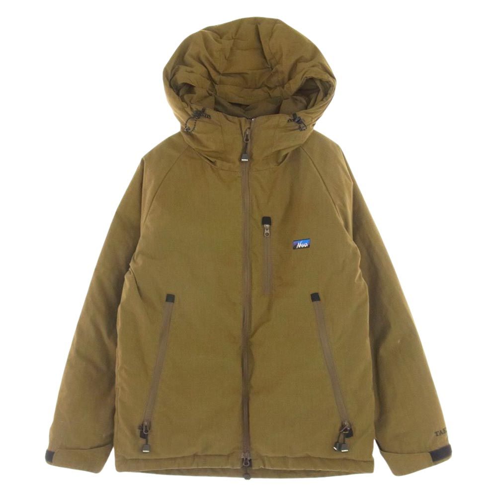 NANGA ナンガ ジャケット Orange オレンジ 別注 TAKIBI 焚火 AURORA DOWN JACKET オーロラ ダウン ジャケット  カーキ系 S【中古】