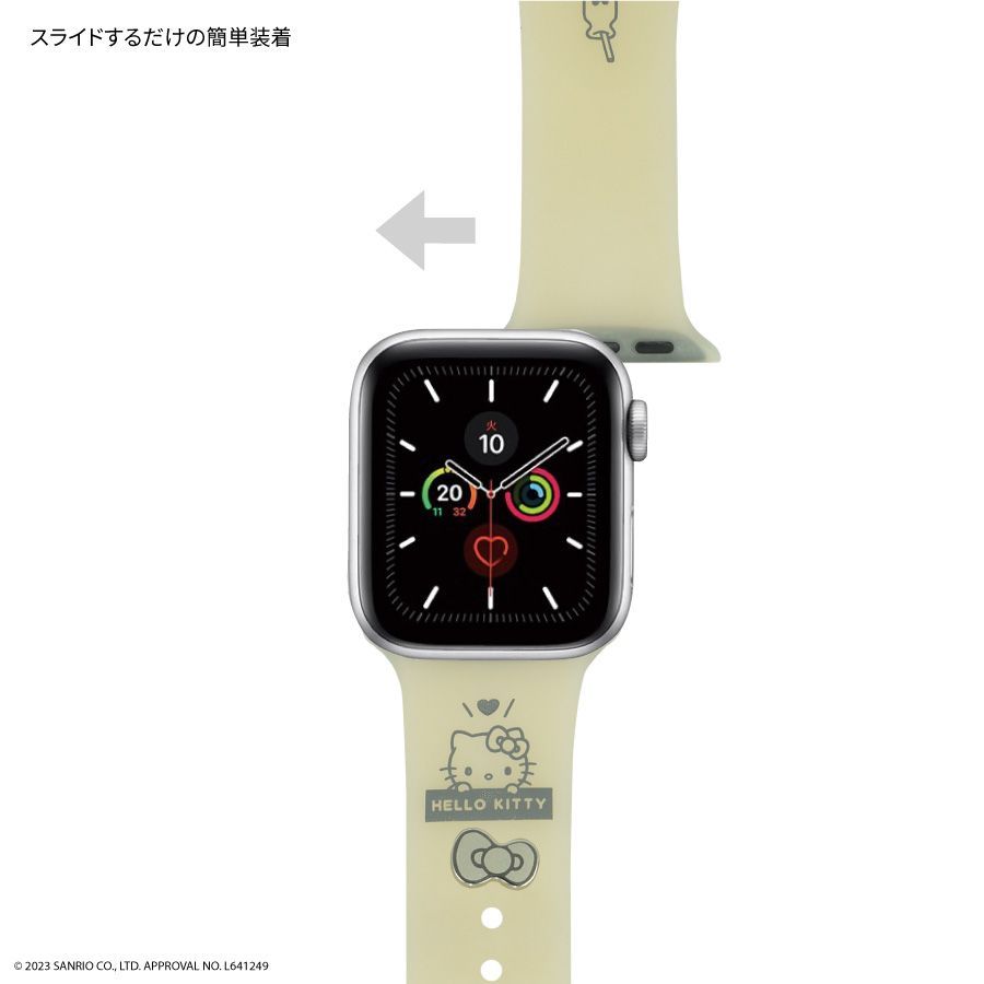 サンリオ Apple Watch ベルト 41/40/38mm 対応 チャーム 付き シリコン