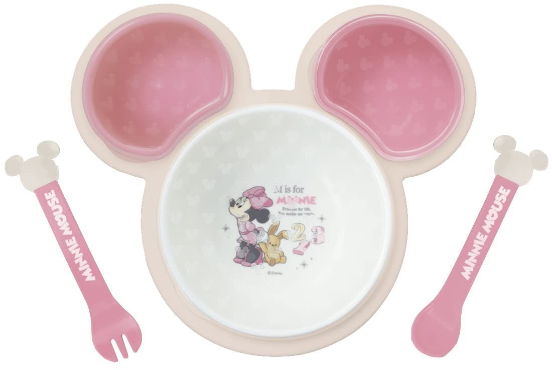 【新着商品】ミニーマウス 片手で持てる離乳食パレット 錦化成 P×BE NR