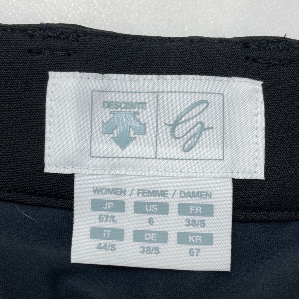 サイズ：L DESCENTE GOLF デサントゴルフ  バイカラー インナー付スカート  グリーン系 [240101437965] ゴルフウェア レディース ストスト サイズ：L DESCENTE GOLF デサントゴルフ バイカラー インナー付
