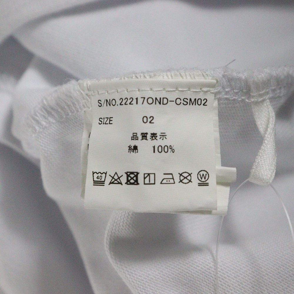 WTAPS ダブルタップス 22 AW POWER-T |LS |COTTON.ONEITA コットン 長袖Tシャツ カットソー ホワイト -CSM 02