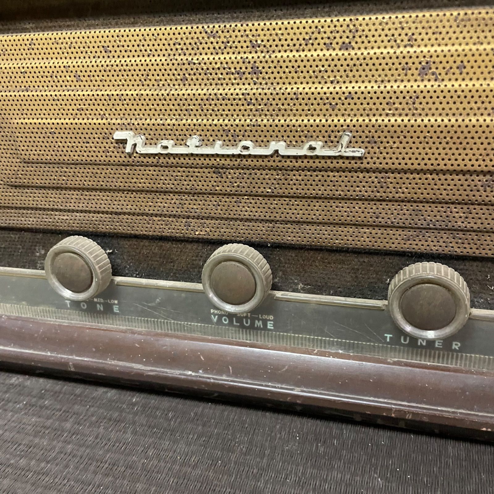 ♭ National ナショナル MAGIC-SUPER BX-230 真空管ラジオ レトロ