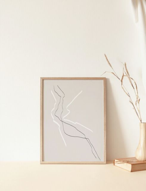 CARO | PRINTS Art Print - Caro Abstract Minimalist Lucrecia Rey アート Black Monde The アートプリント