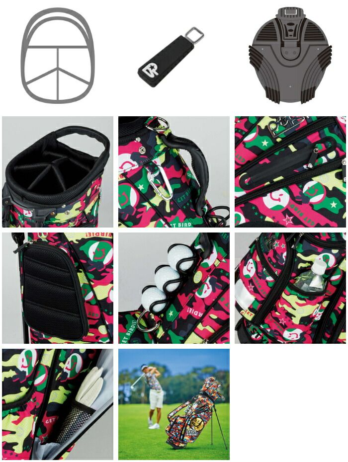 WINWIN STYLE ウィンウィンスタイル GET BIRDIE! CAMO MULTI COLOR