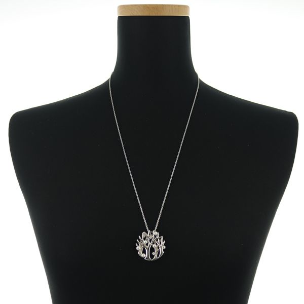 ミキモト ネックレス ベビーパール 真珠 3.3-3.9mm ダイヤ  