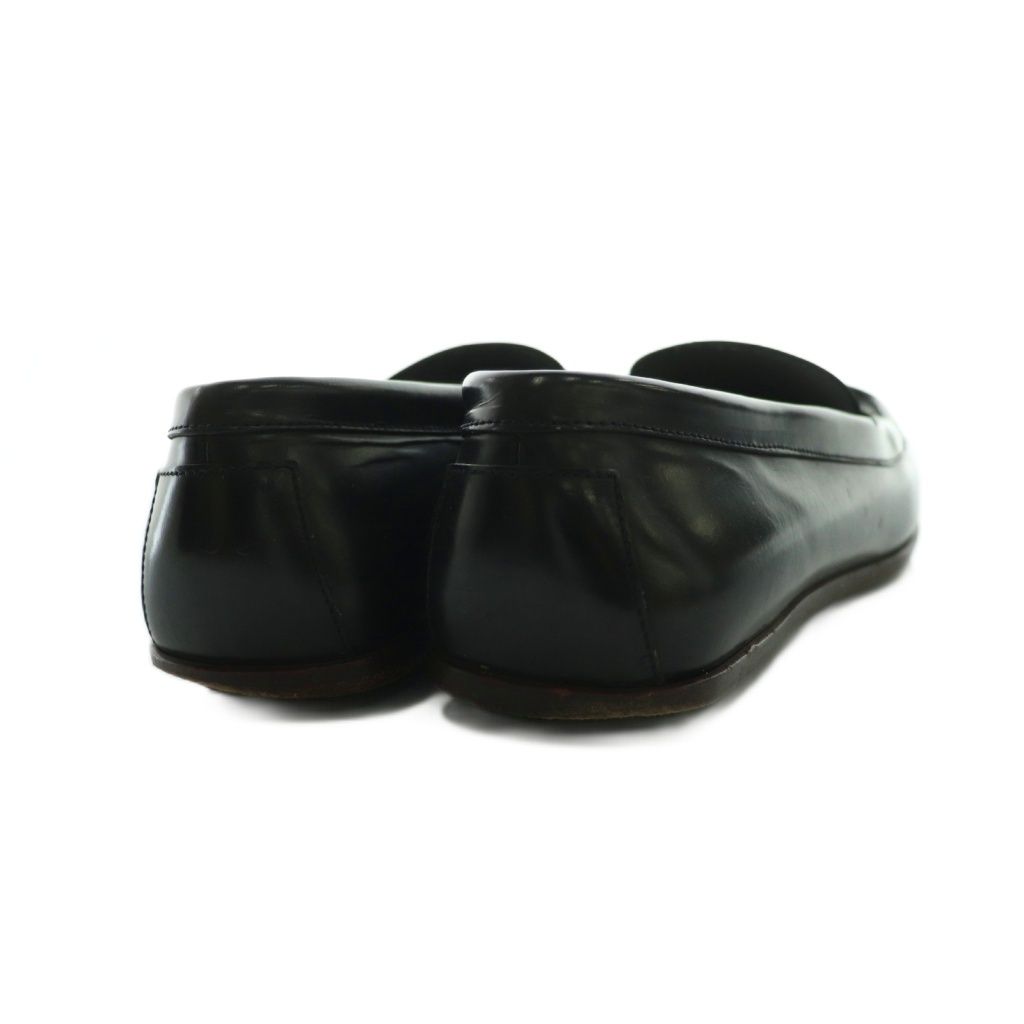 グッチ GUCCI ローファー ロゴプレート 黒 ブラック /SS □OS