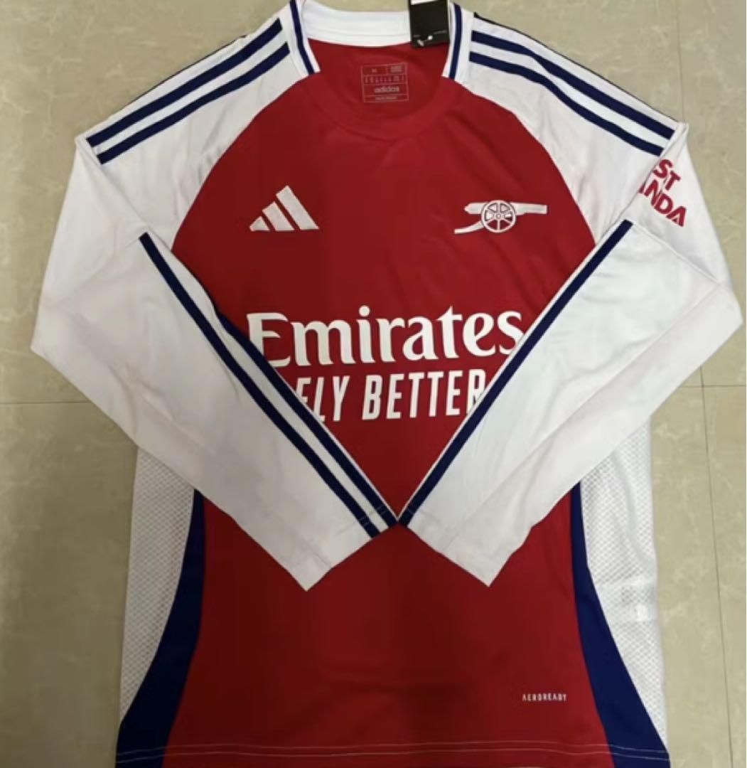 新品アーセナルの赤い長袖シャツ サッカー ジャージ