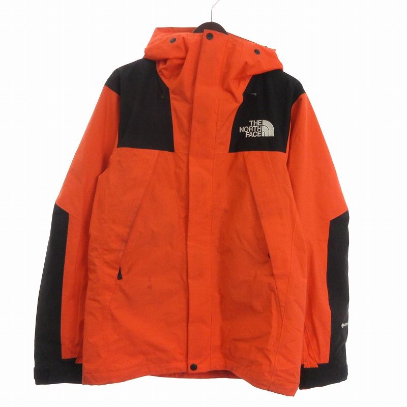ザノースフェイス THE NORTH FACE MOUNTAIN JACKET マウンテンパーカー ロゴ ジップアップ ゴアテックス GORE-TEX NP61800 オレンジ M