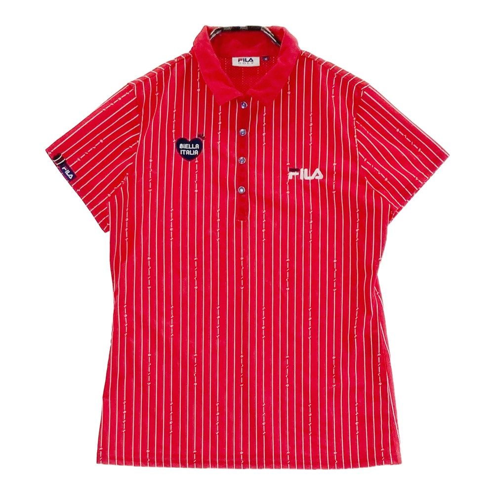 パーリーゲイツ 日本製 ゴルフ 半袖 ポロシャツ 2 レッド系 PEARLY