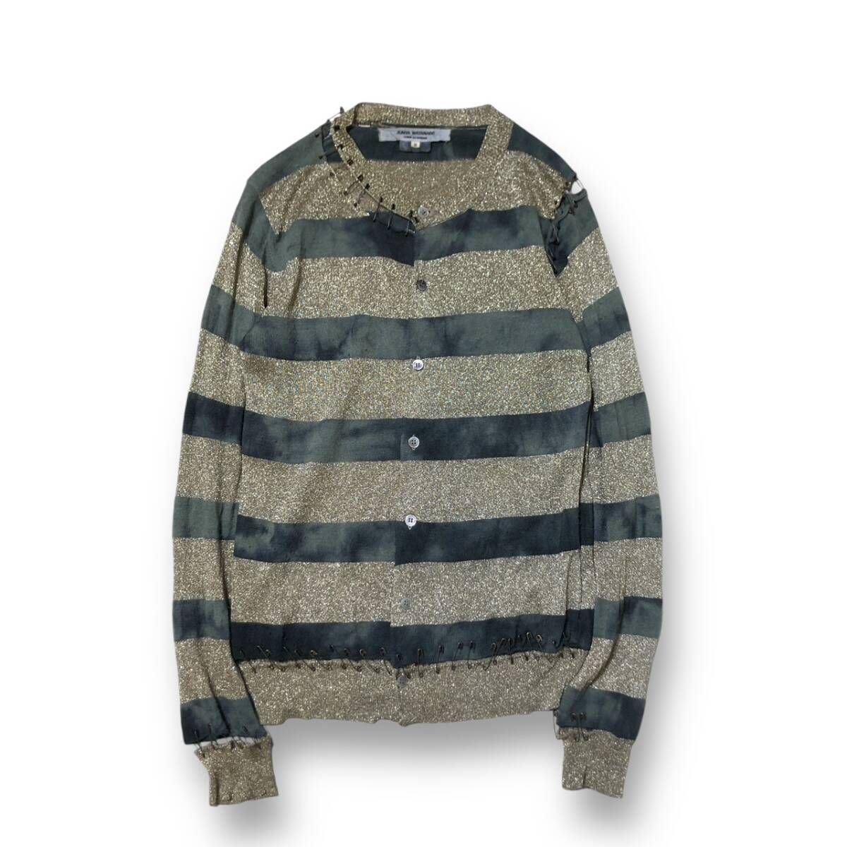 06aw JUNYA WATANABE ピンテザインカーディガン 長袖アンサンブル サイズ S マルチ ジュンヤワタナベ