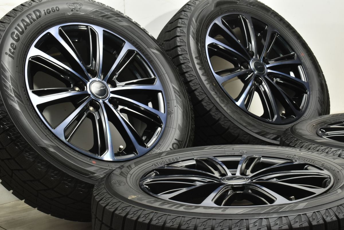 製 バリ溝 DIANELLA W10 16in 6.5J 53 PCD114.3 ヨコハマ アイスガード IG60 215 60R16 CX-3 エスティマ オデッセイ ヴェゼル