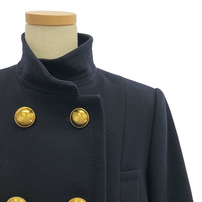 sacai / サカイ | ライナーベスト付 ウール ダブルボタン コート | 1