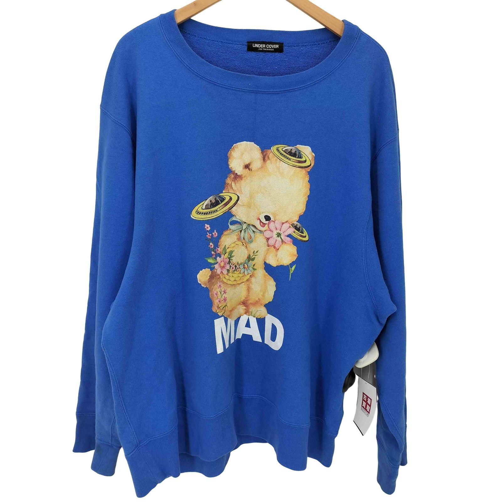 アンダーカバー UNDERCOVER MAD CREWNECK SWEATSHIRT ベア プリント 