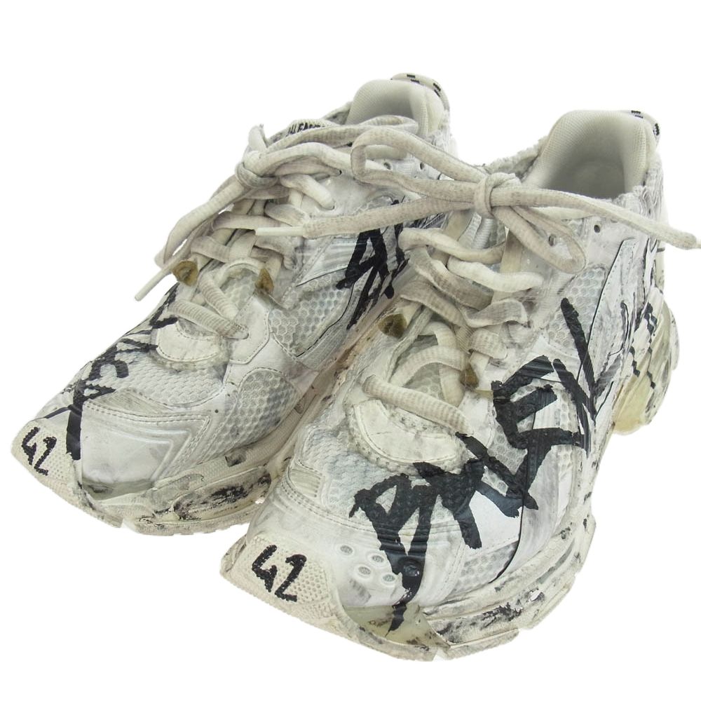 BALENCIAGA バレンシアガ 772774 RUNNER GRAFFITI USED加工 ランナー 