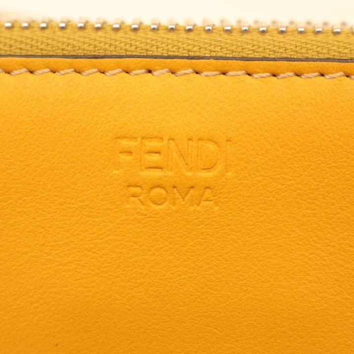 極美品】FENDI レザークラッチバッグ THINK Yellow-