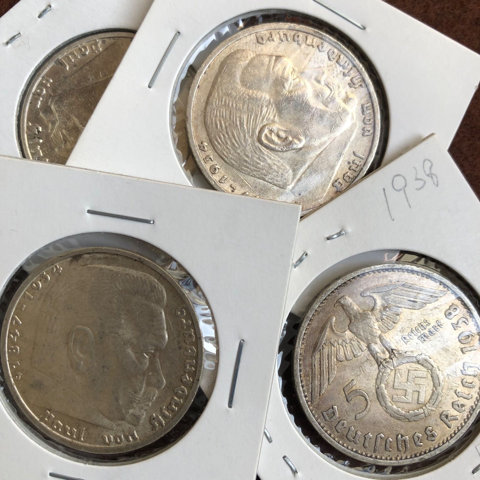 1936〜1939年 ドイツ 5マルク 銀貨 4枚セット - KYOYA - メルカリ