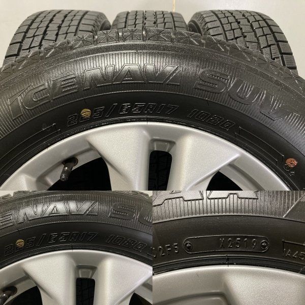 日産 【GOODYEAR ICENAVI SUV 225/65R17】スタッドレス【日産 T32エクストレイル 純正ホイール 17インチ 7J5HPCD114.3+45】19年製 バリ溝 MTF595