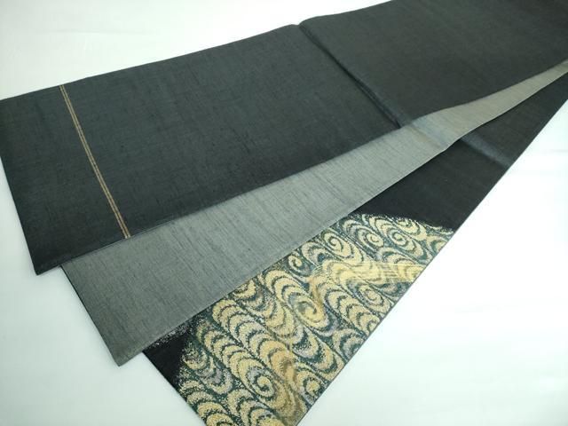 平和屋着物□極上 名門 しょうざん 生紬 紙屋川伝承 絹漉貴 太鼓