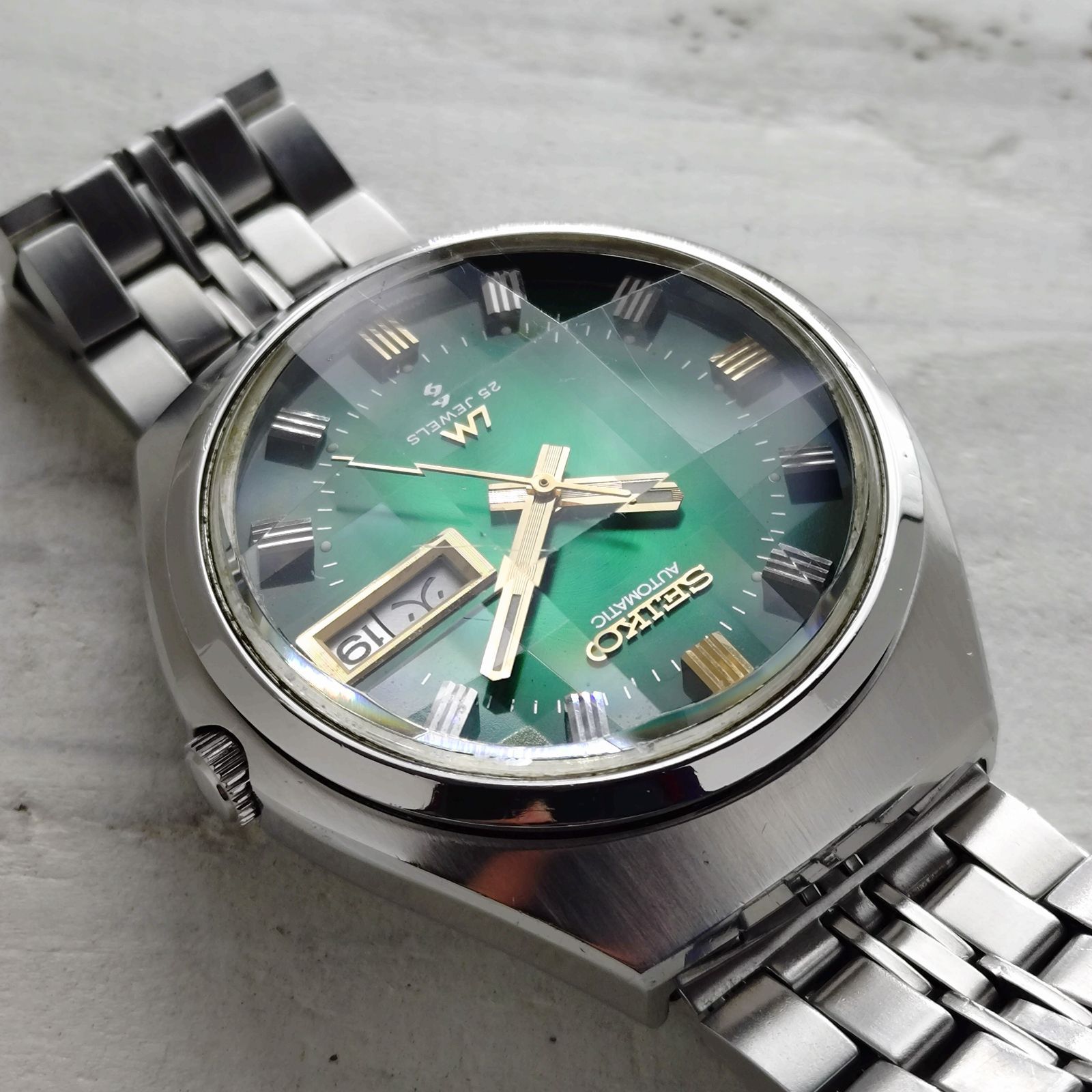 セイコー ロードマチック グリーン文字盤 極美品　OH済 セイコー ロードマチック グリーン文字盤 極美品 OH済 - メルカリ