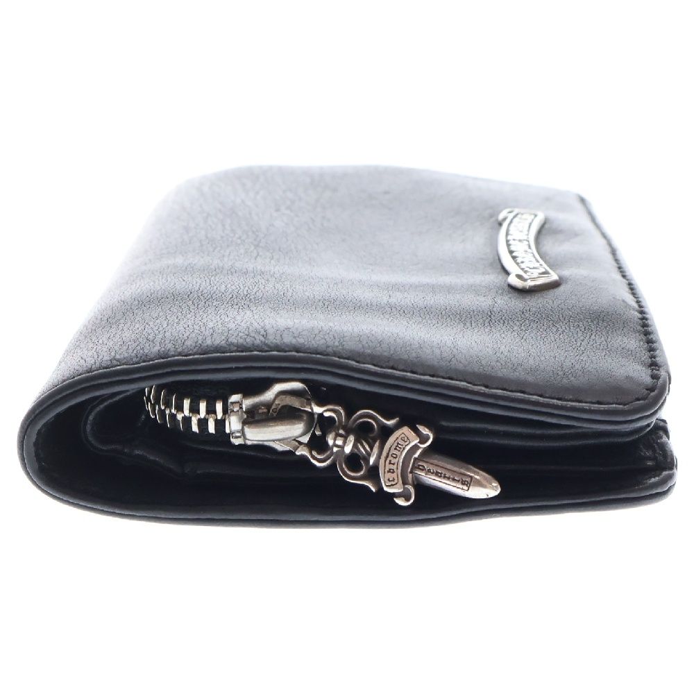 クロムハーツ ジョーイ　ダガージップ　レザーウォレット　財布　黒 CHROME HEARTS クロムハーツ ジョーイ JOEYウォレット ブラック