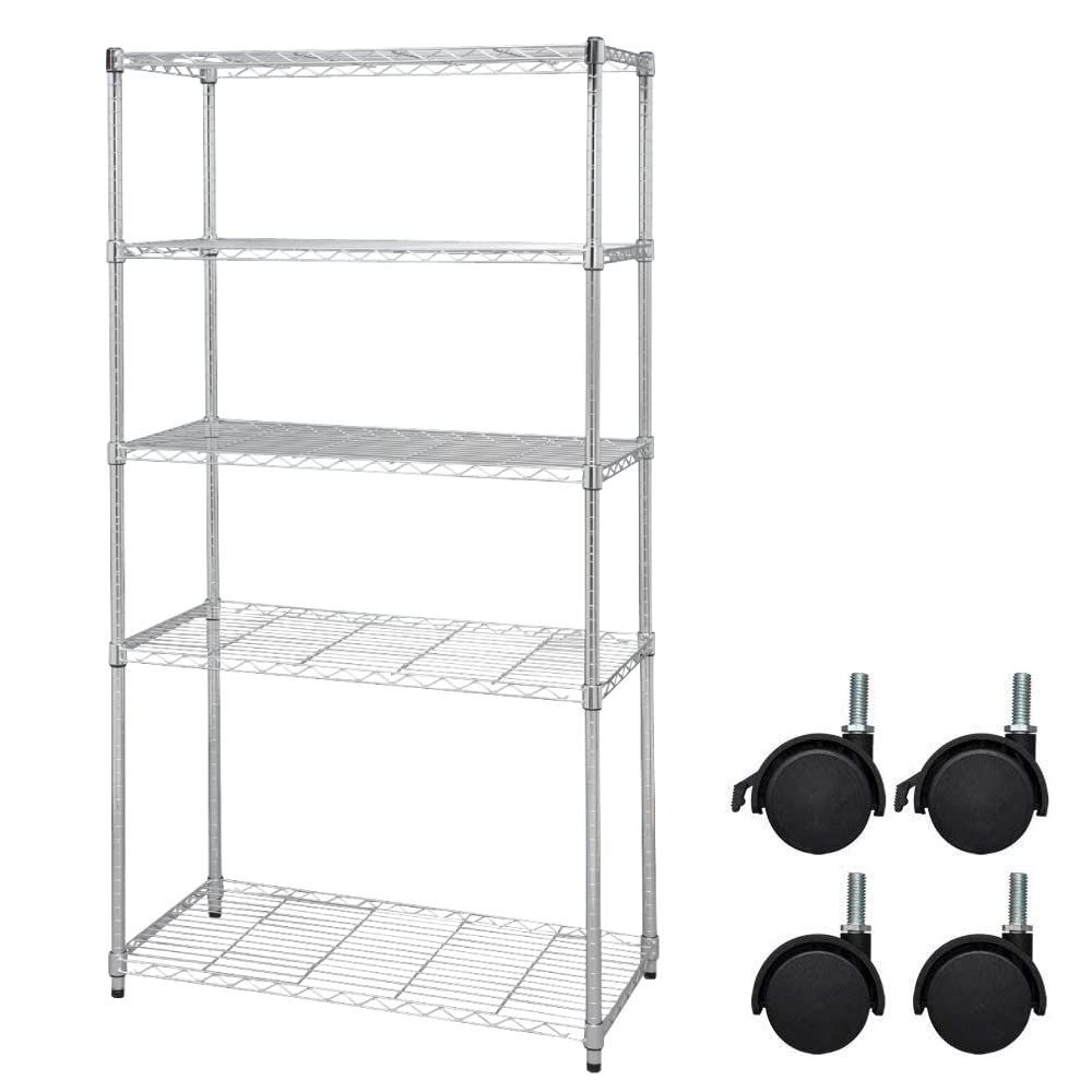 新着商品 本体 キャスター付 幅91×奥行46×高さ178.5cm 5段 耐荷重60kg メタルラック ポール径25mm スチールラック サビに強い 防サビ加工 アイリスオーヤマ 棚 シェルフ SE-918EC