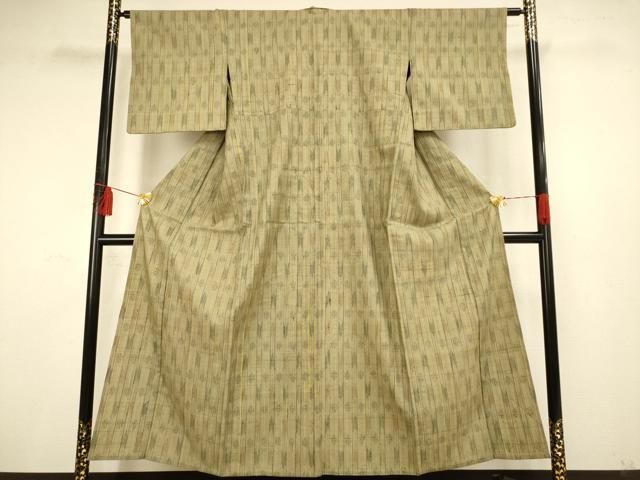 平和屋着物▽上質な紬　単衣　絞り　横段文　正絹　逸品　AAAS4936fy 平和屋着物▽上質な紬 単衣 絞り 横段文 正絹 逸品 AAAS4936fy - メルカリ