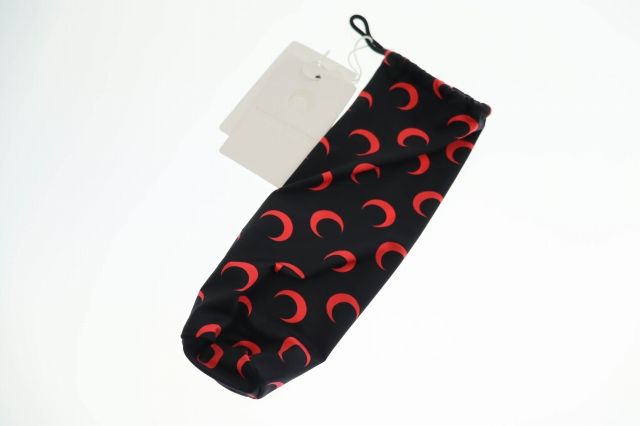 Marine Serre ★マリーンセル ムーン トップス ブラック×赤Sサイズ MARINE SERRE マリーンセル MOON PRINTED JERSEY SECOND SKIN