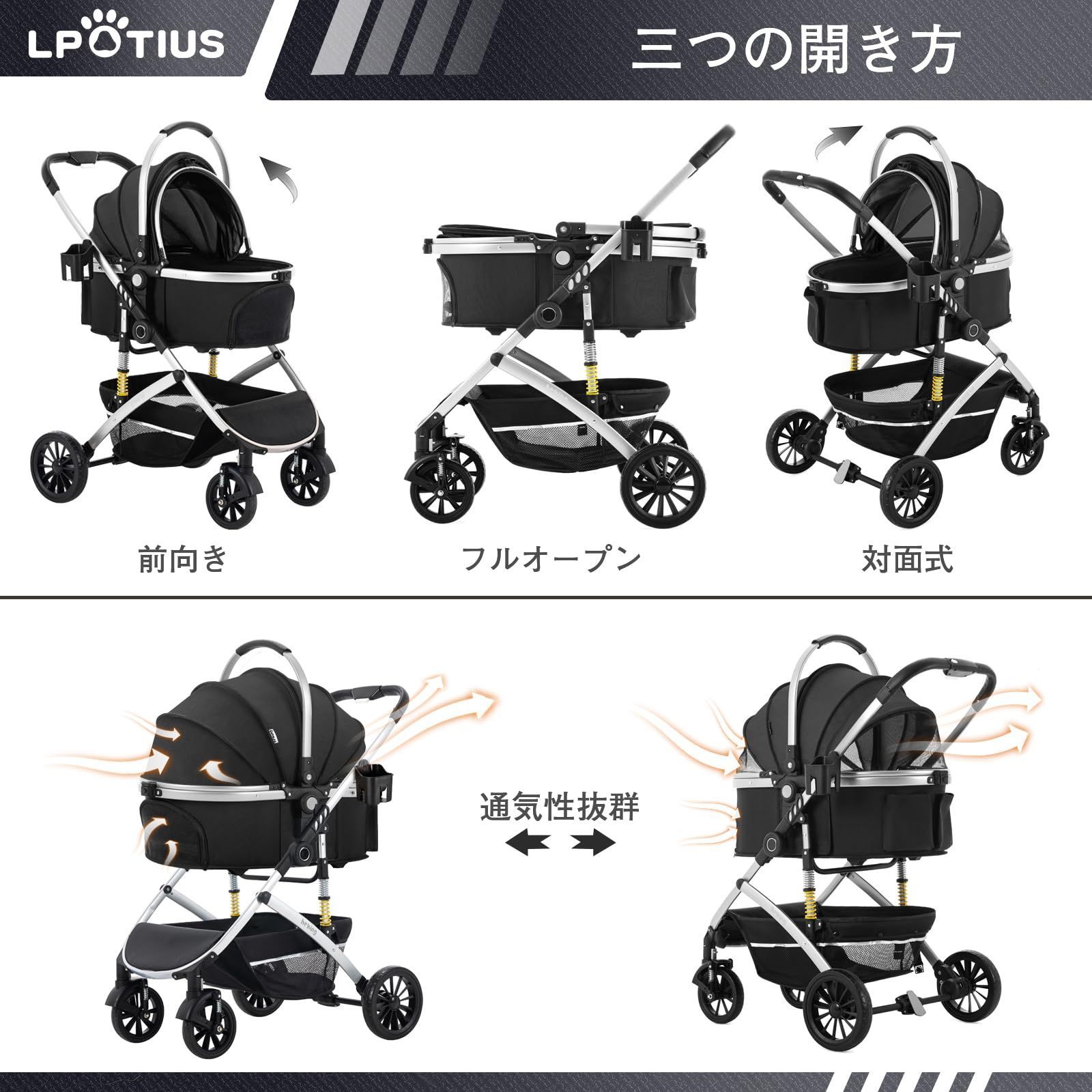 4輪 前輪360°回転