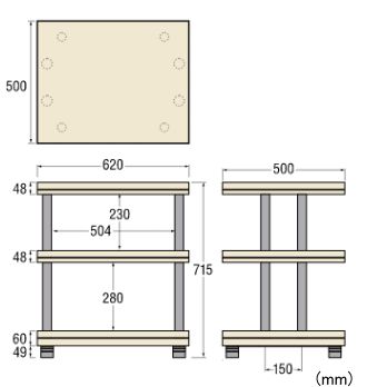 100%正規品保証! 送料無料 CSR-3S-L タテ型オーディオラック3段 CSRシリーズ TAOC タオック 保証書付、新品送料無料。